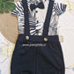 Stylish Dungri Baby Outfit with Suspenders, Bow Tie