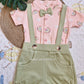Stylish Dungri Baby Outfit with Suspenders, Bow Tie