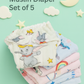 Muslin color Diaper Nappy Combo Pack (Set of 3) (best 3 dispatched )- Soft, Breathable, and Reusable