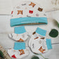 Newborn Baby Cap mitten Set (0-3 Months) - Pack of 4 Soft and Stylish Pairs
