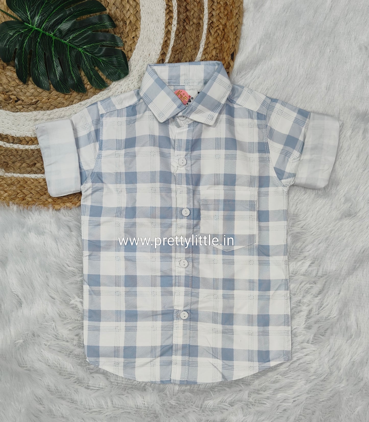 Boys’ Checked Shirt | Sizes 20–28 | Diwali 2025