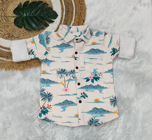 Boys’ Stylish Lycra Shirt – Imported Fabric | Sizes 20–28 | Diwali 2025