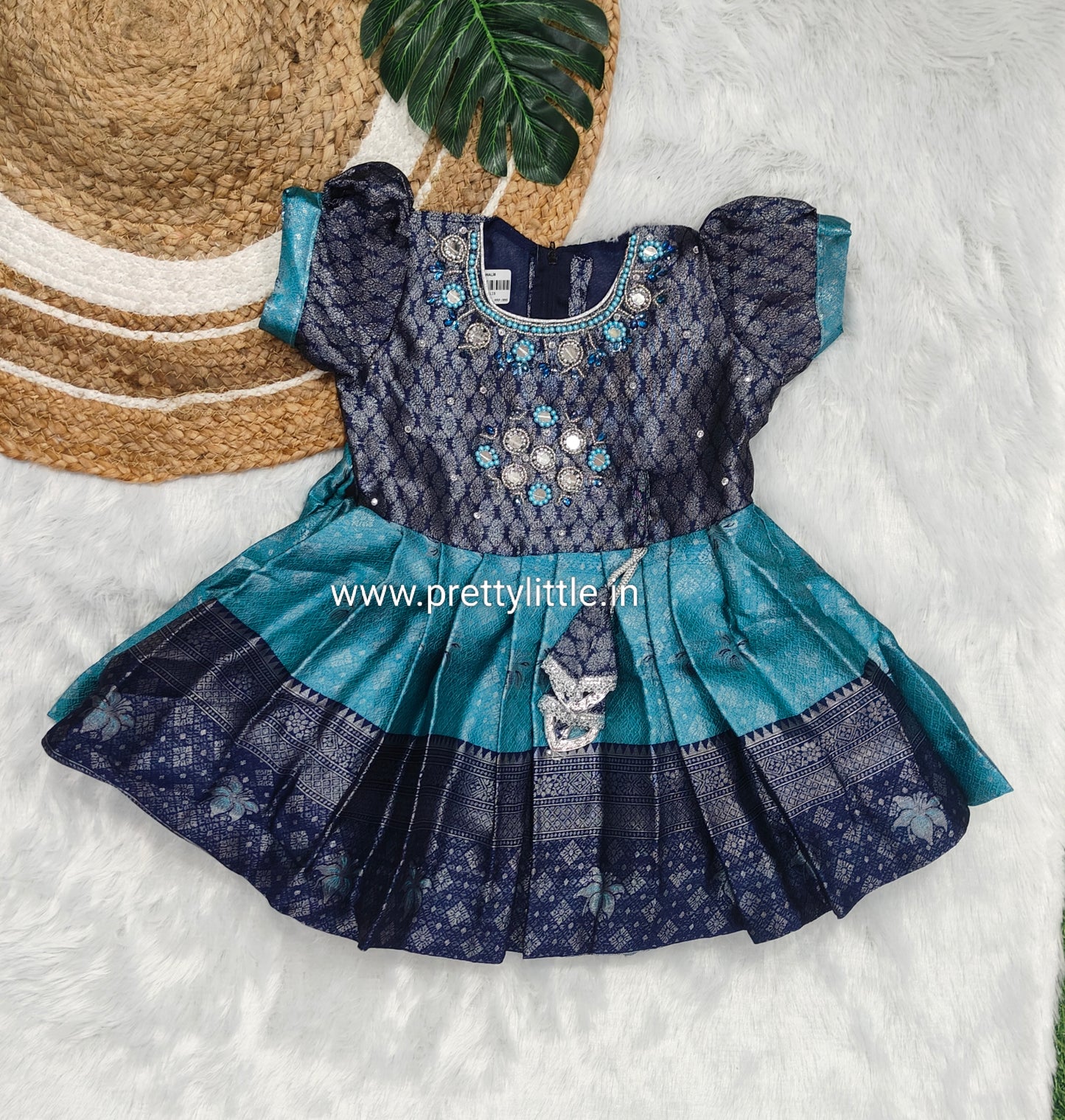 Pretty Little Traditional  Silver Frock – Diwali 2025 Collection