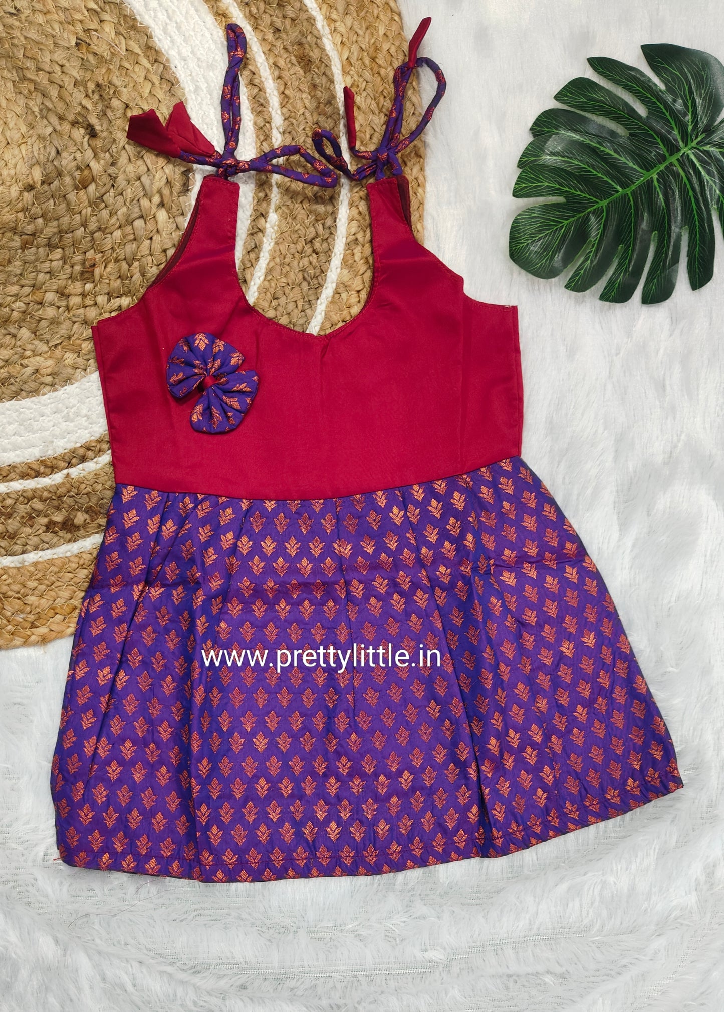 Cute Baby pattu Frock (0-6M)