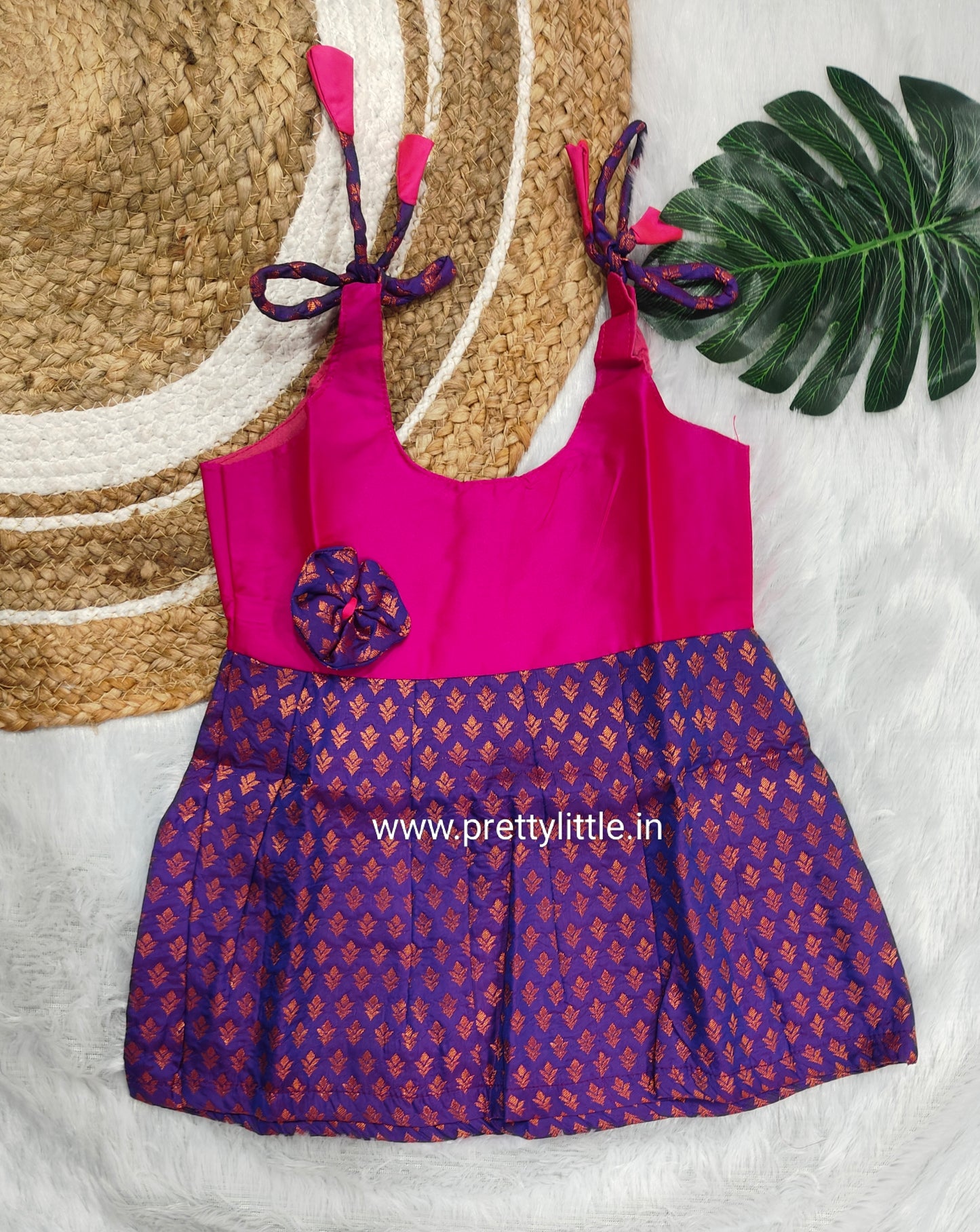 Cute Baby pattu Frock (0-6M)