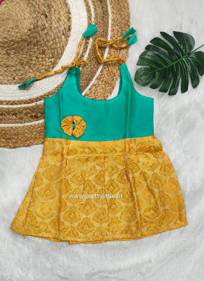 Cute Baby pattu Frock (0-6M)