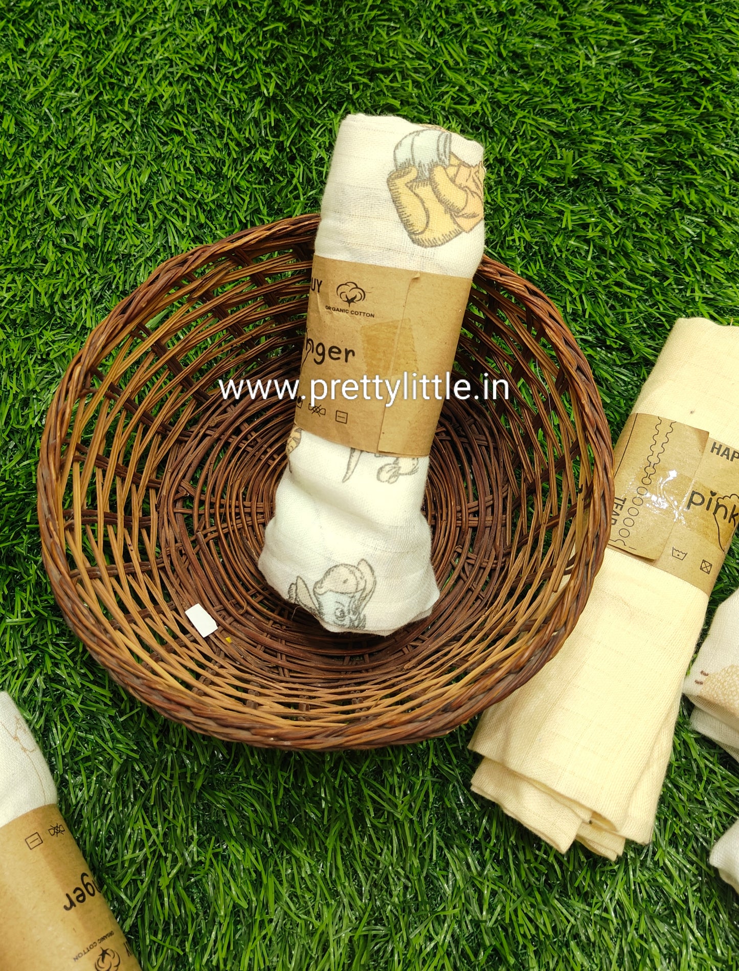 Premium Muslin Baby Towel Pack of 3 - Soft & Absorbent (Best 3 dispatched)