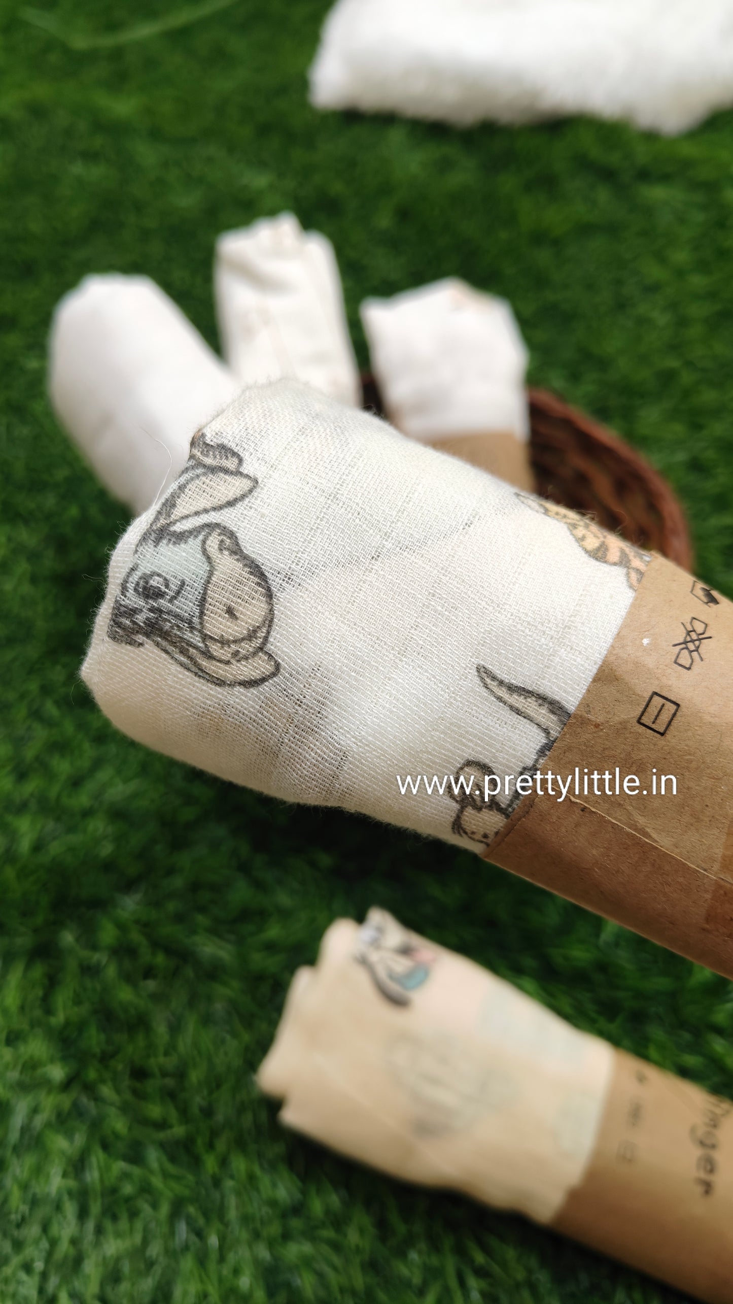 Premium Muslin Baby Towel Pack of 3 - Soft & Absorbent (Best 3 dispatched)