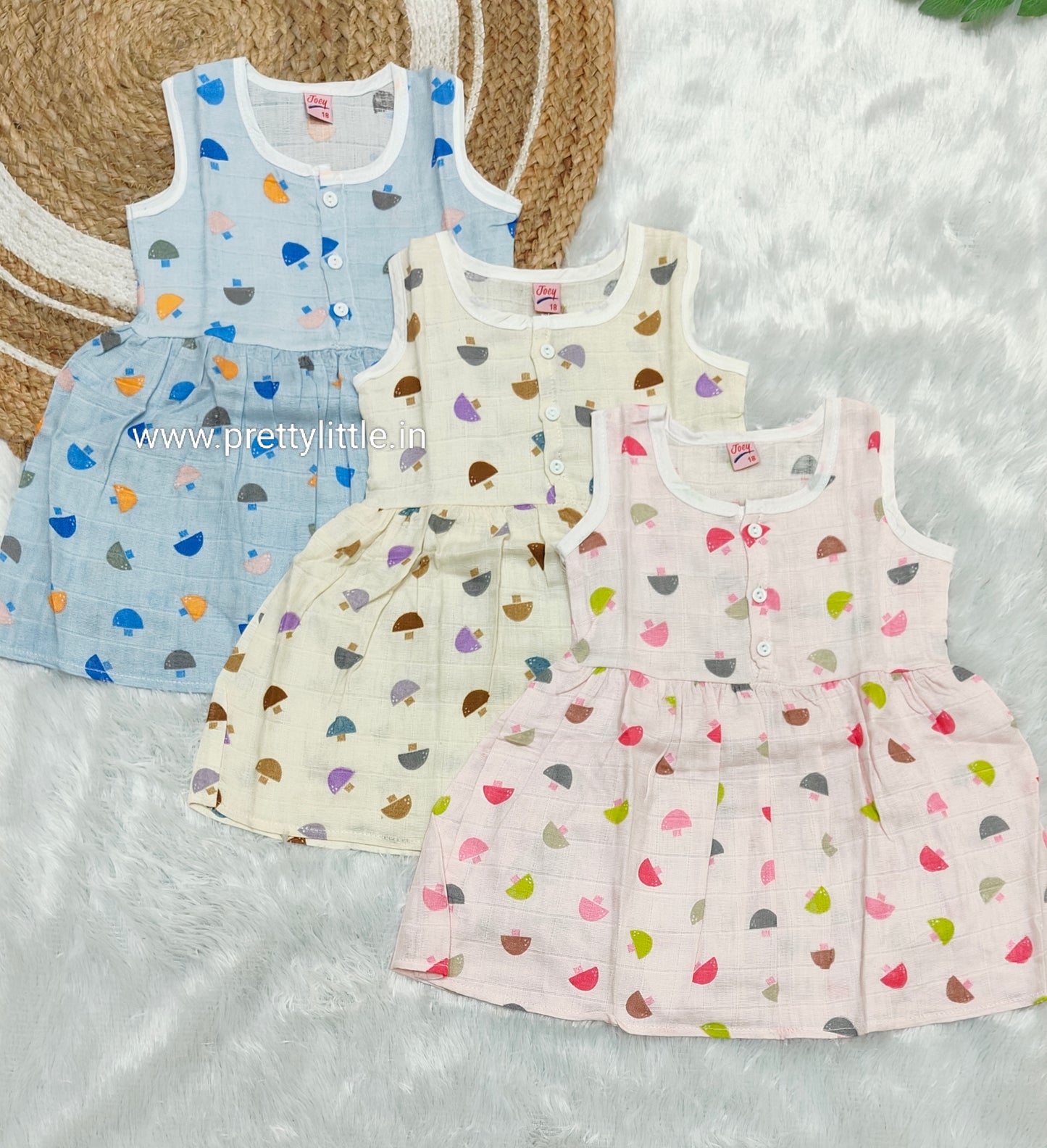 Combo Muslin Cotton Frocks – Pack of (any 2 )