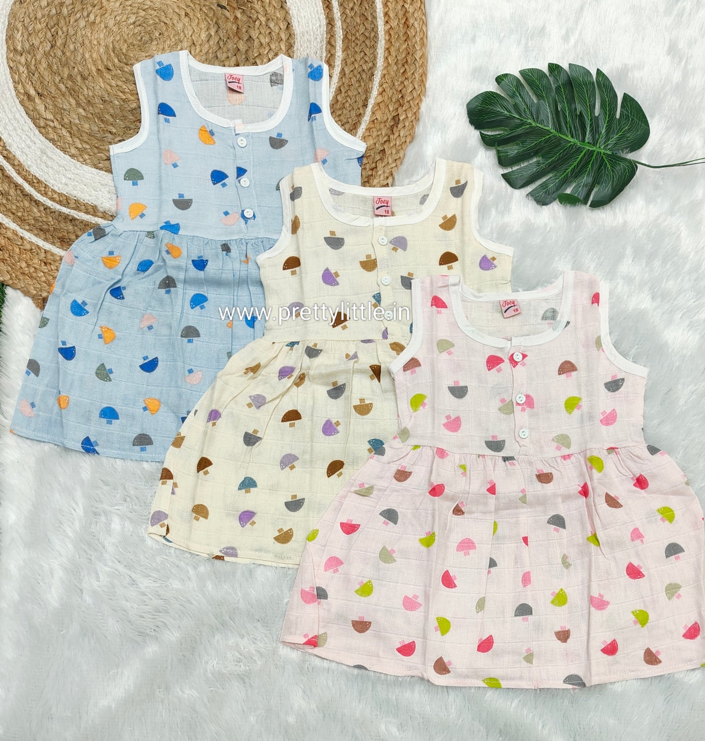 Combo Muslin Cotton Frocks – Pack of (any 2 )