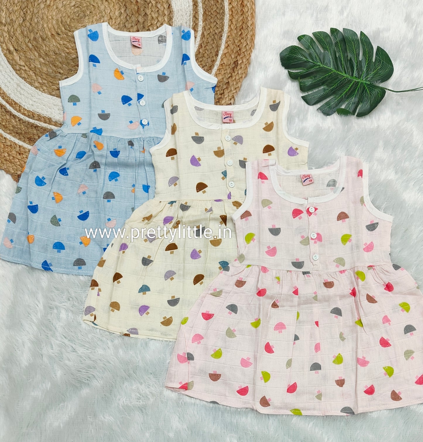 Combo Muslin Cotton Frocks – Pack of (any 2 )