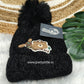 Combo Fluffy Pom-Pom Woolen winter Cap (best 2 dispatched)