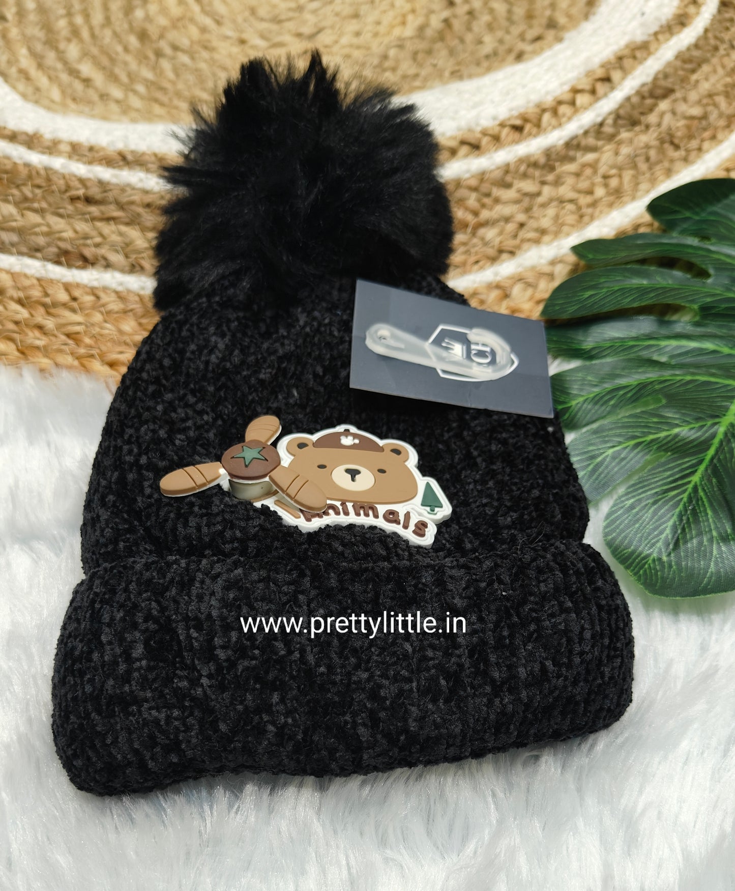 Combo Fluffy Pom-Pom Woolen winter Cap (best 2 dispatched)