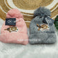 Combo Fluffy Pom-Pom Woolen winter Cap (best 2 dispatched)