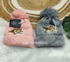 Combo Fluffy Pom-Pom Woolen winter Cap (best 2 dispatched)