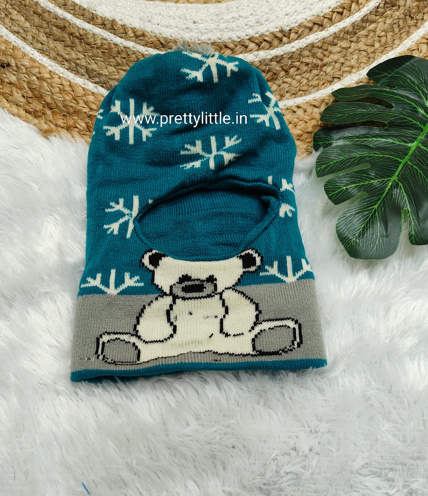 Kids Winter Knit Face Cover Cap – Cartoon Design (best 1 dispatched)