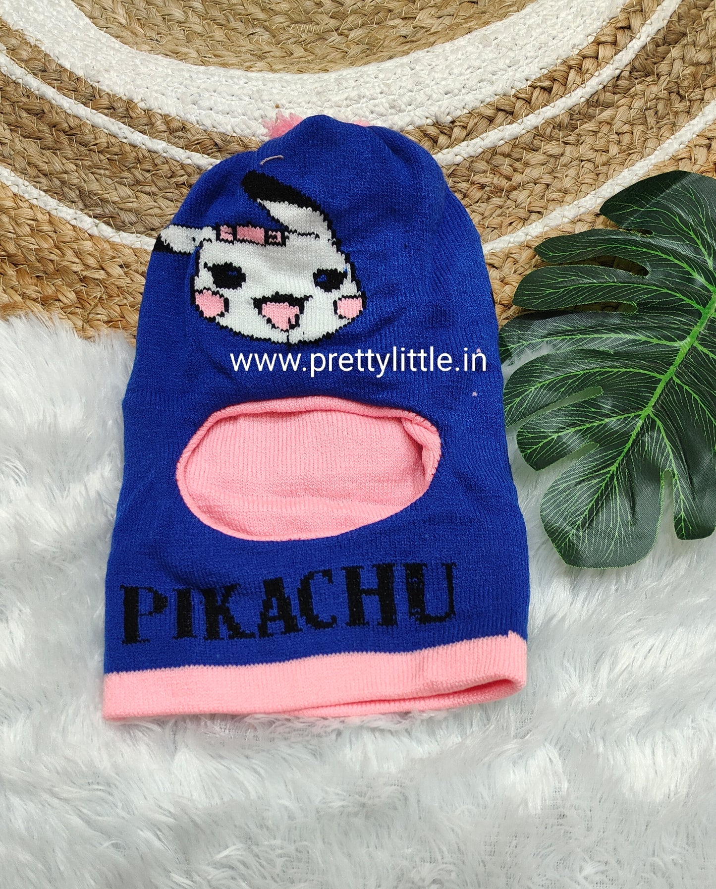 Kids Winter Knit Face Cover Cap – Cartoon Design (best 1 dispatched)