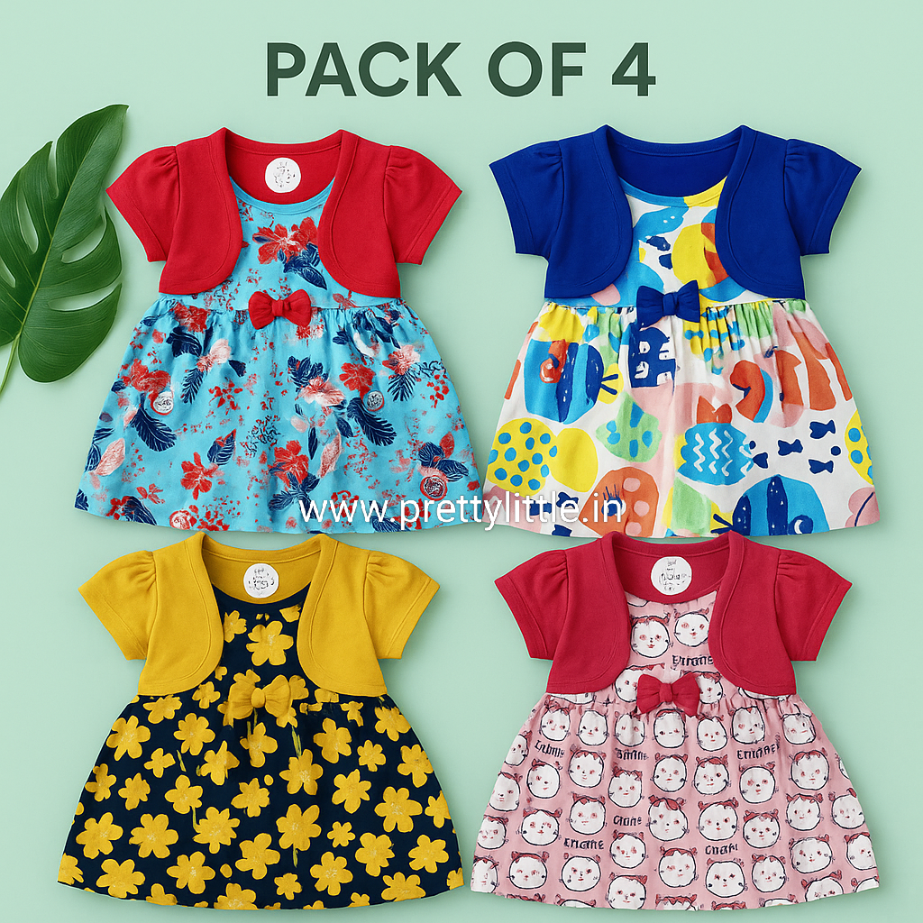 (Any 4)Cutie Frock -Premium Quality,4 frock Only 999/-(Best 4 dispatched)