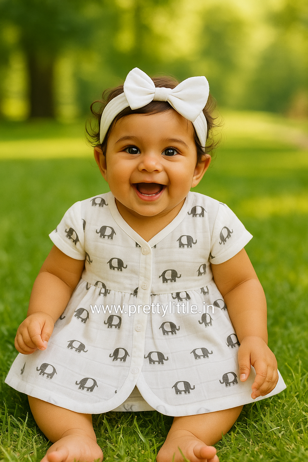 (Any 5) Combo Pack of Muslin soft Frocks for Babies upto 18 Month