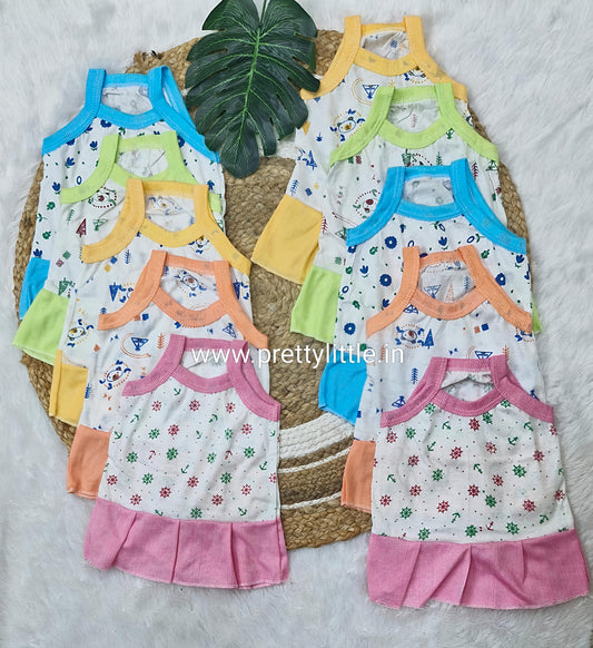 Pack of 10 Baby Jabla Frocks – Super Soft Cotton – Just ₹399(0-6 Months)