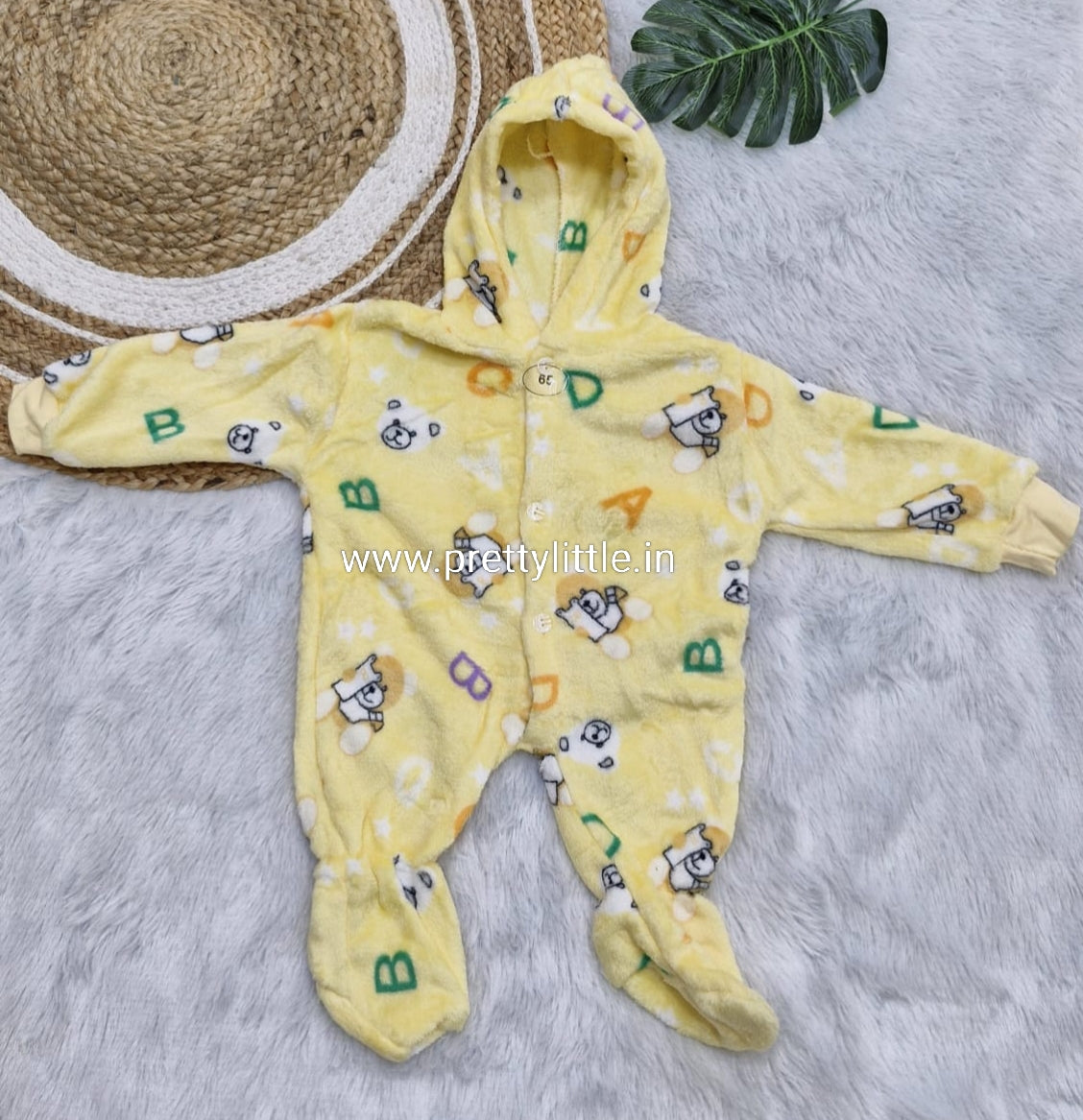 Cute Bear Hooded Winter Romper for Babies – Super Soft Fleece | Just ₹350 (Any 1 dispatched)