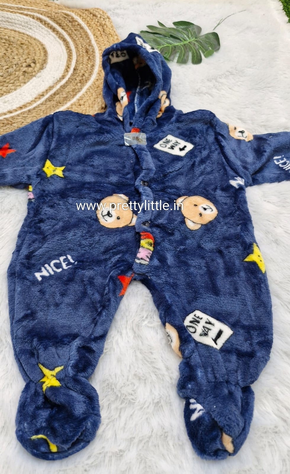 Cute Bear Hooded Winter Romper for Babies – Super Soft Fleece | Just ₹350 (Any 1 dispatched)