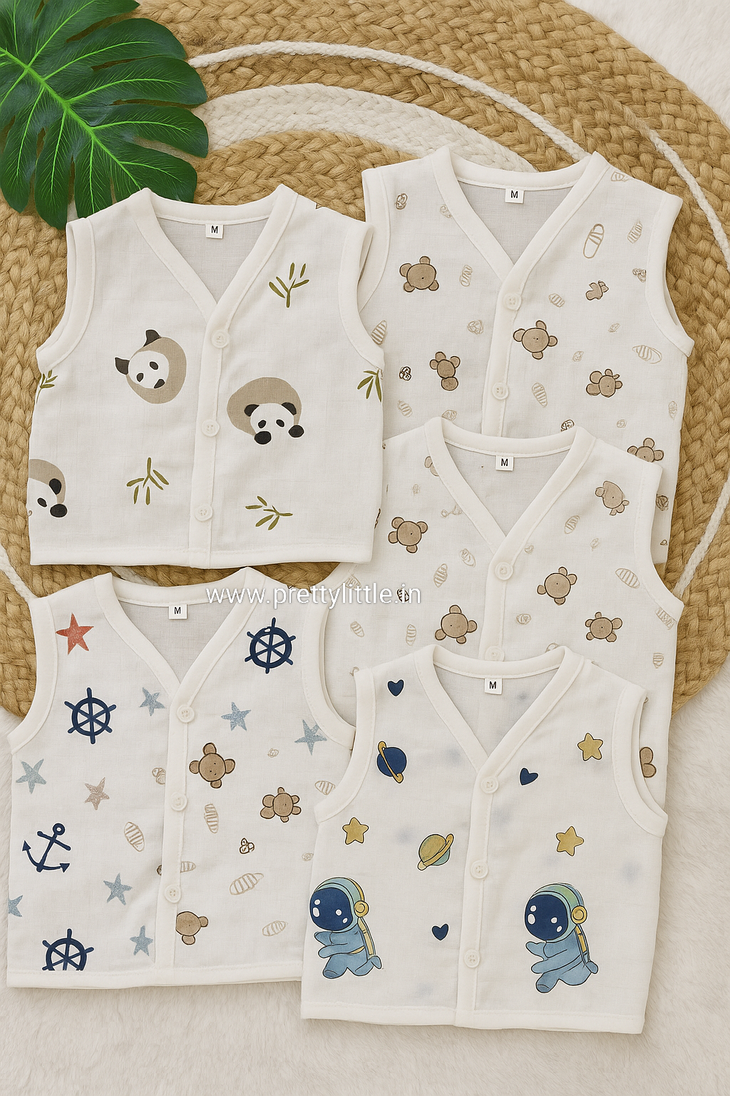 Combo Pack of Muslin Jablas for Babies ( best 5 dispatched)