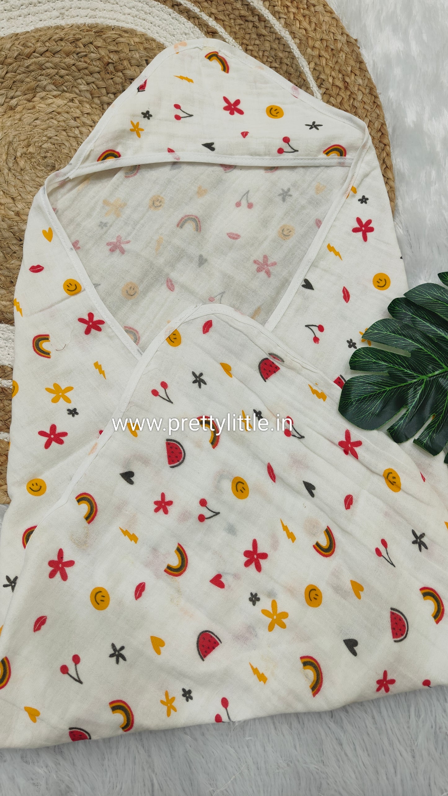 Muslin Hug Hooded cap Towel - Gentle & Breathable(best one dispatched)