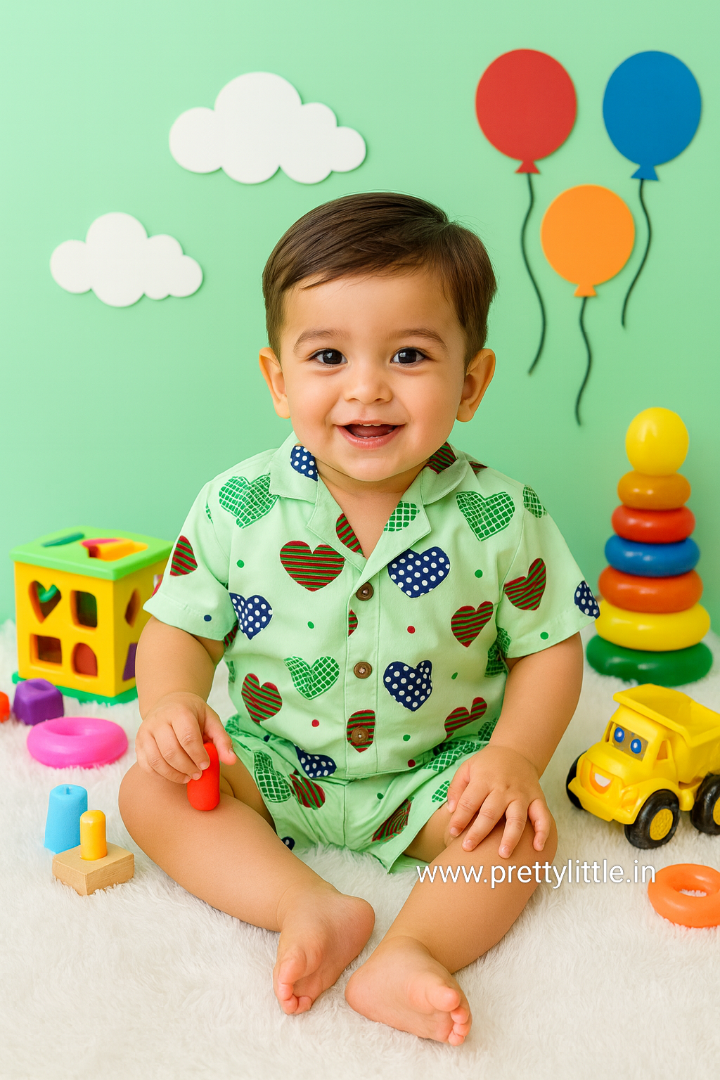 Budget-Friendly Cotton Sets – Stay Cool, Stay Cute! (Any 1 dispatched)(Standard size 8 m to 18m)