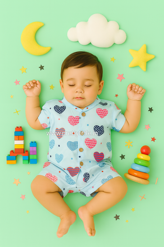 Budget-Friendly Cotton Sets – Stay Cool, Stay Cute! (Any 1 dispatched)(Standard size 8 m to 18m)