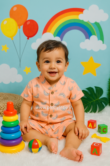 Budget-Friendly Cotton Sets – Stay Cool, Stay Cute! (Any 1 dispatched)(Standard size 8 m to 18m)