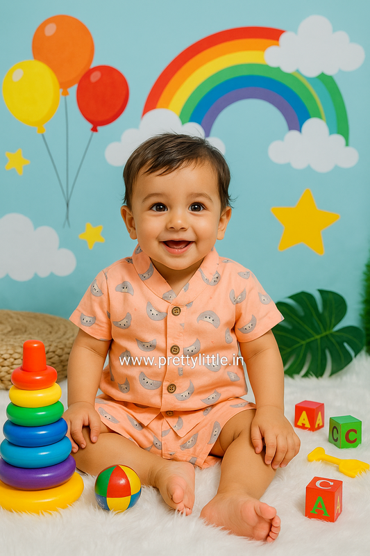 Budget-Friendly Cotton Sets – Stay Cool, Stay Cute! (Any 1 dispatched)(Standard size 8 m to 18m)