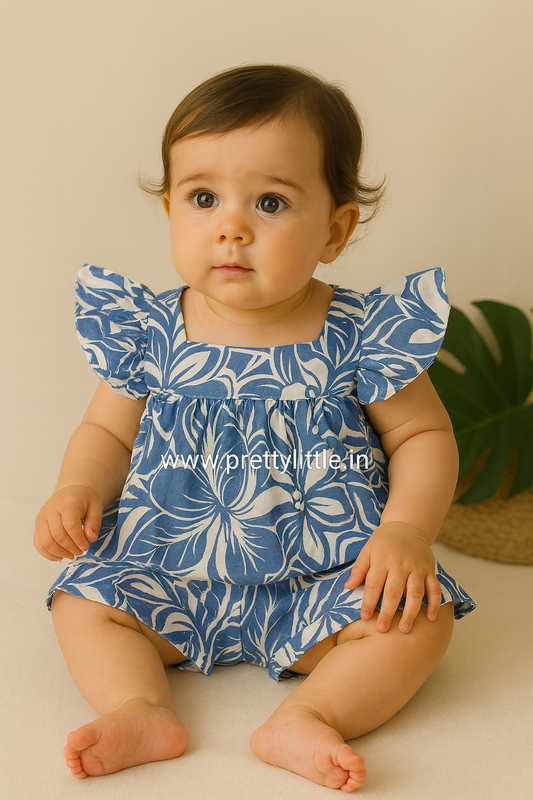 Little Sunshine Butterfly Sleeve Top & Shorts Set