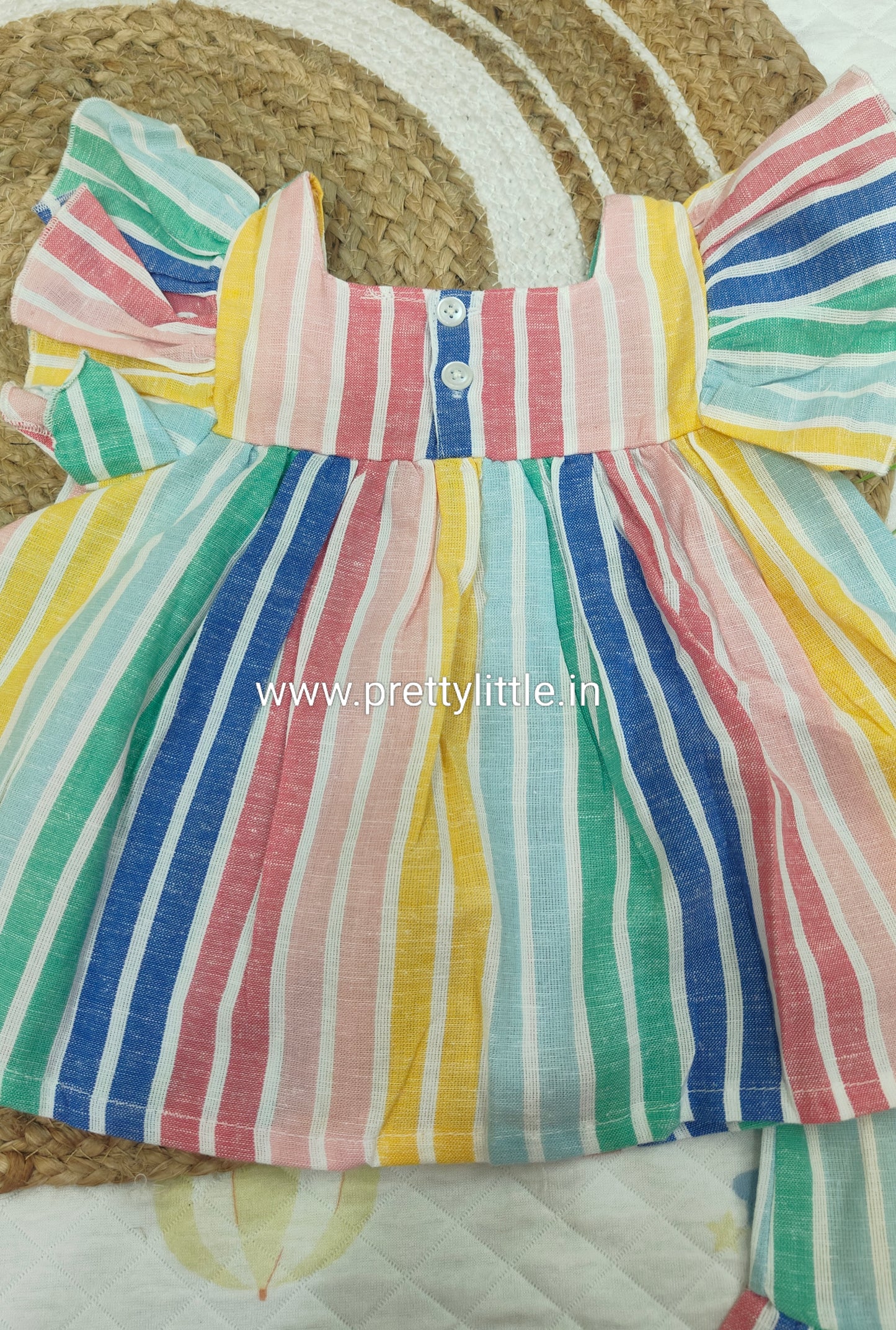 Little Sunshine Butterfly Sleeve Top & Shorts Set