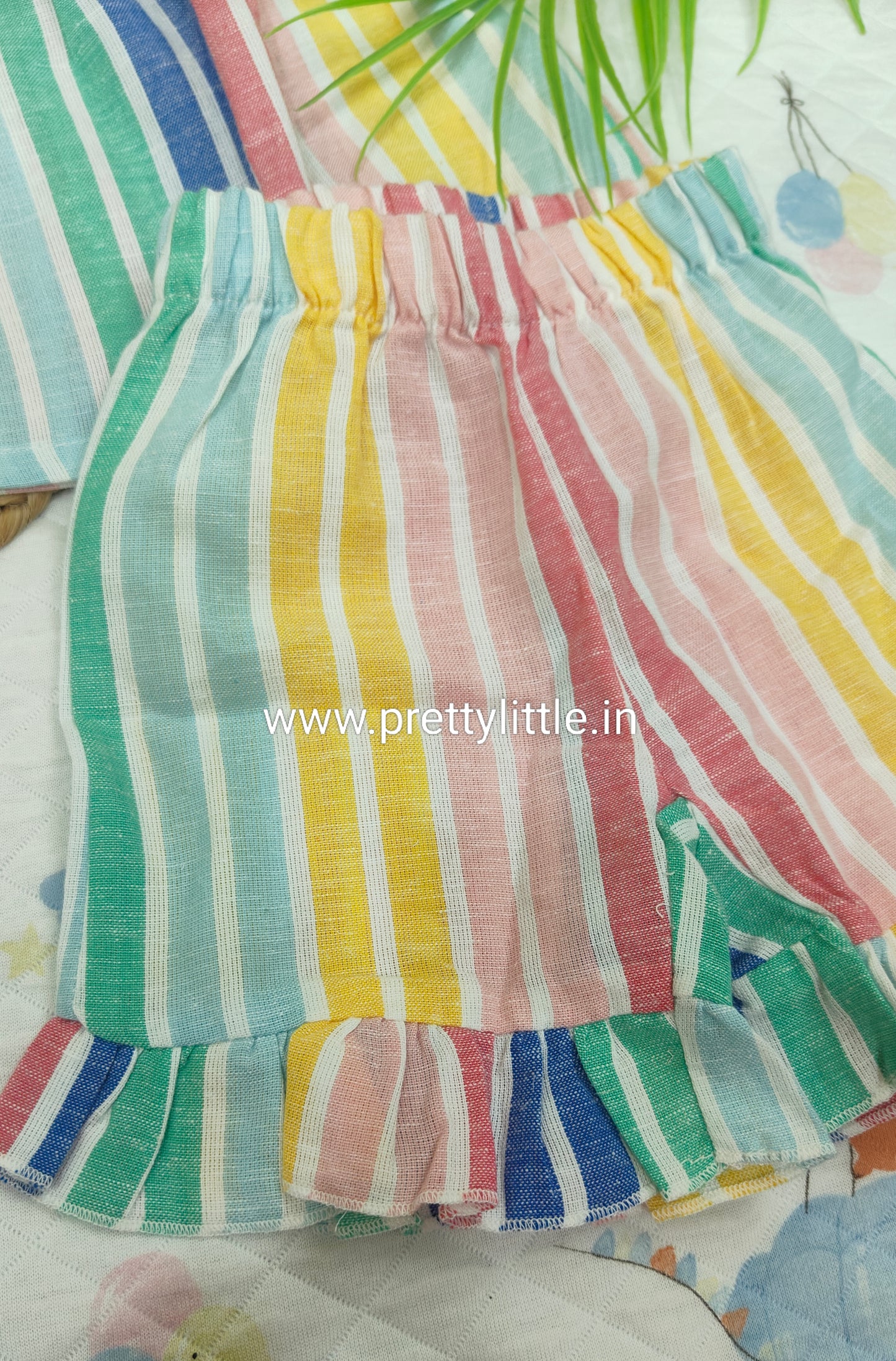 Little Sunshine Butterfly Sleeve Top & Shorts Set