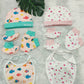 Cap mitten Bib 4Pc Set - Printed (Best combo dispatch) Combo