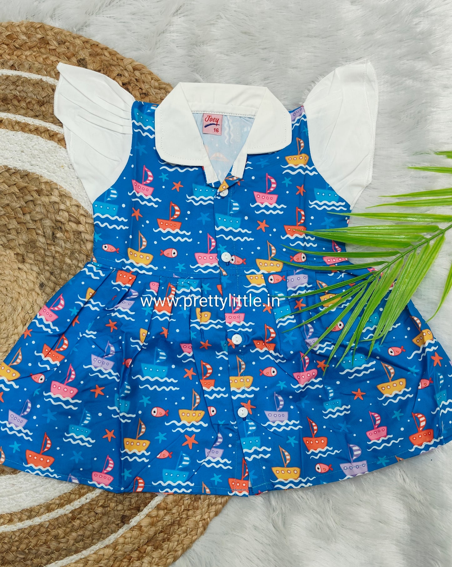 Adorable Printed Collar Dress – Combo Pack for Little Fashionistas (0-3 Years)