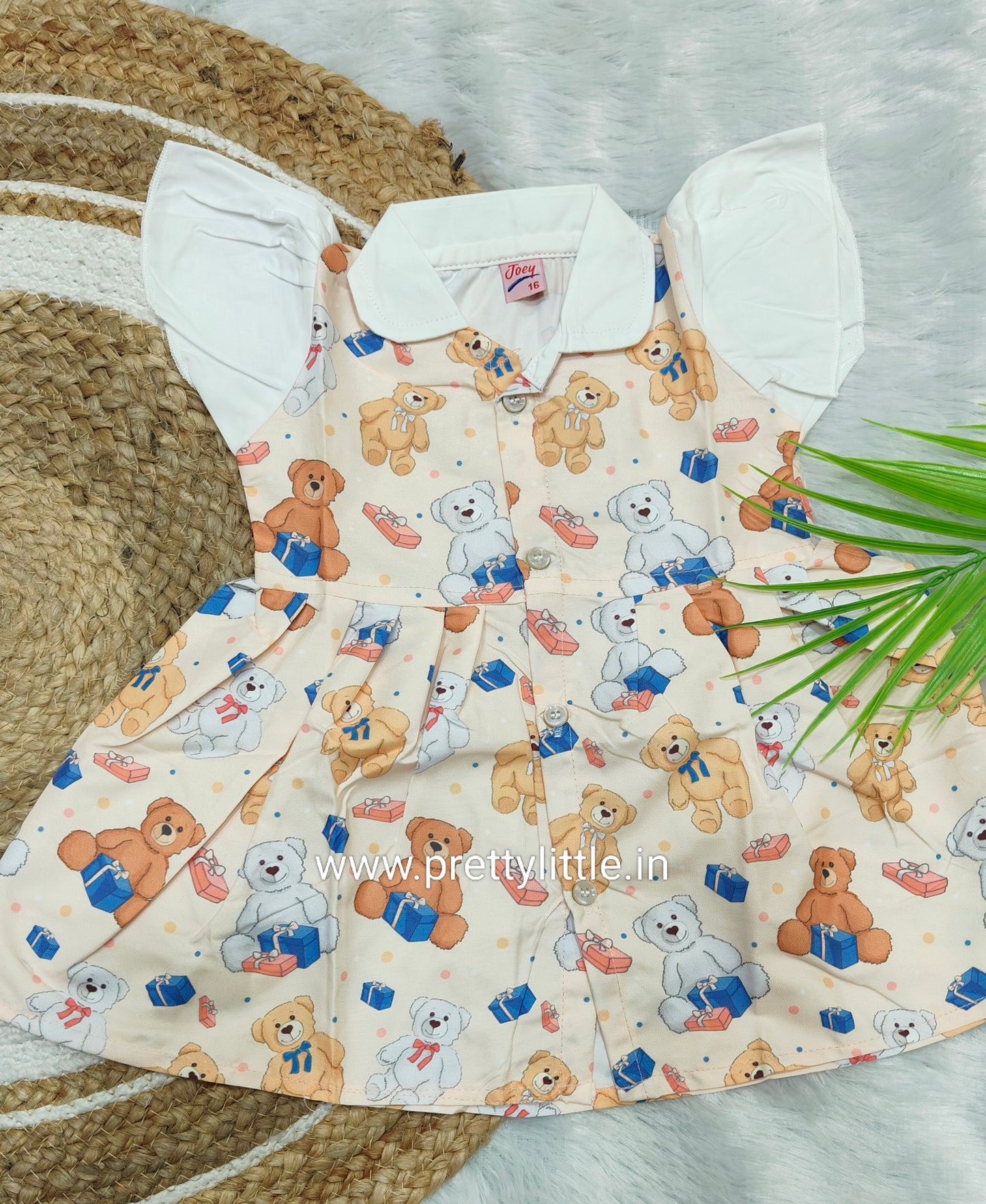 Adorable Printed Collar Dress – Combo Pack for Little Fashionistas (0-3 Years)