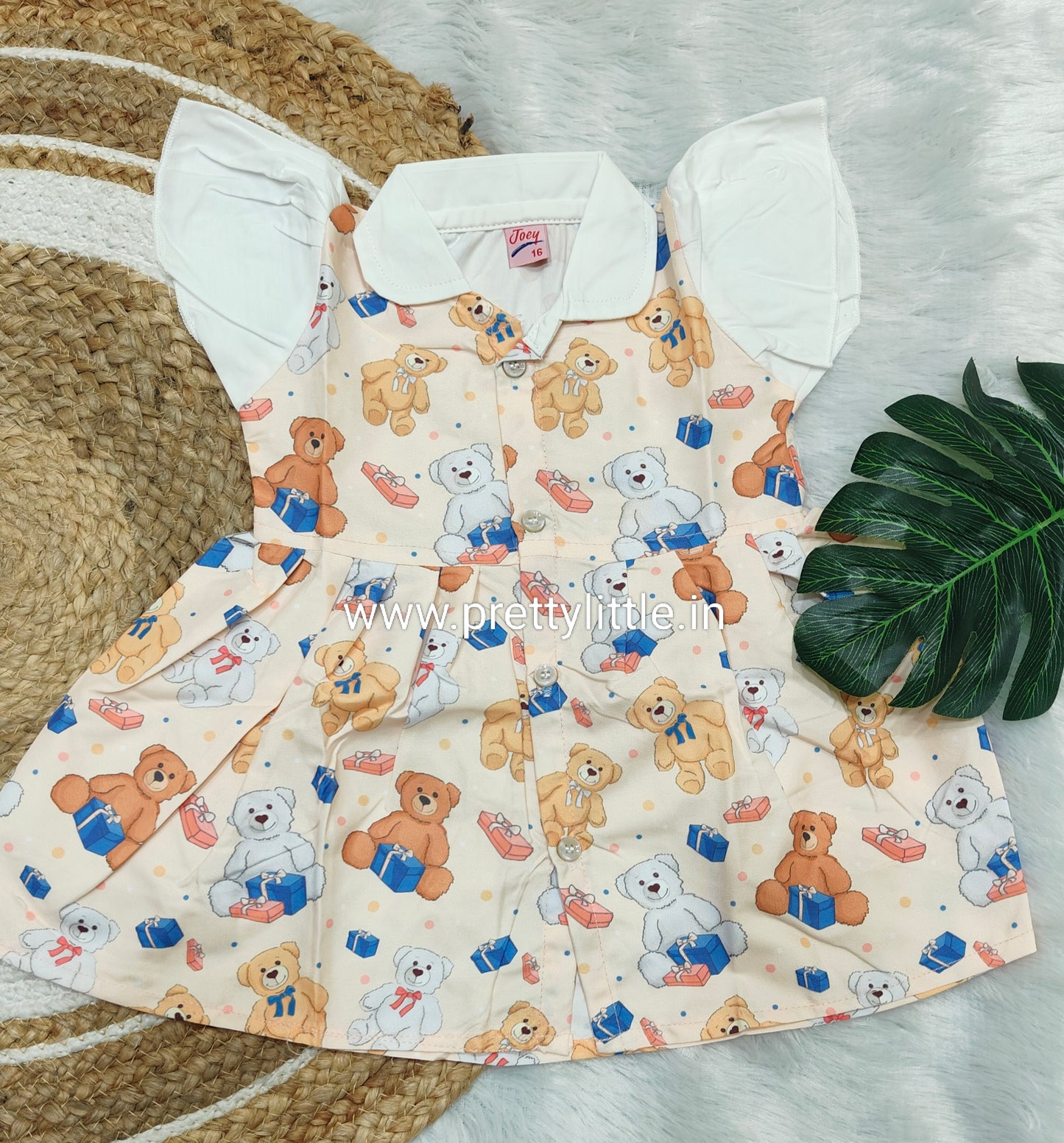Adorable Printed Collar Dress – Combo Pack for Little Fashionistas (0-3 Years)