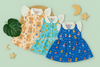 Adorable Printed Collar Dress – Combo Pack for Little Fashionistas (0-3 Years)