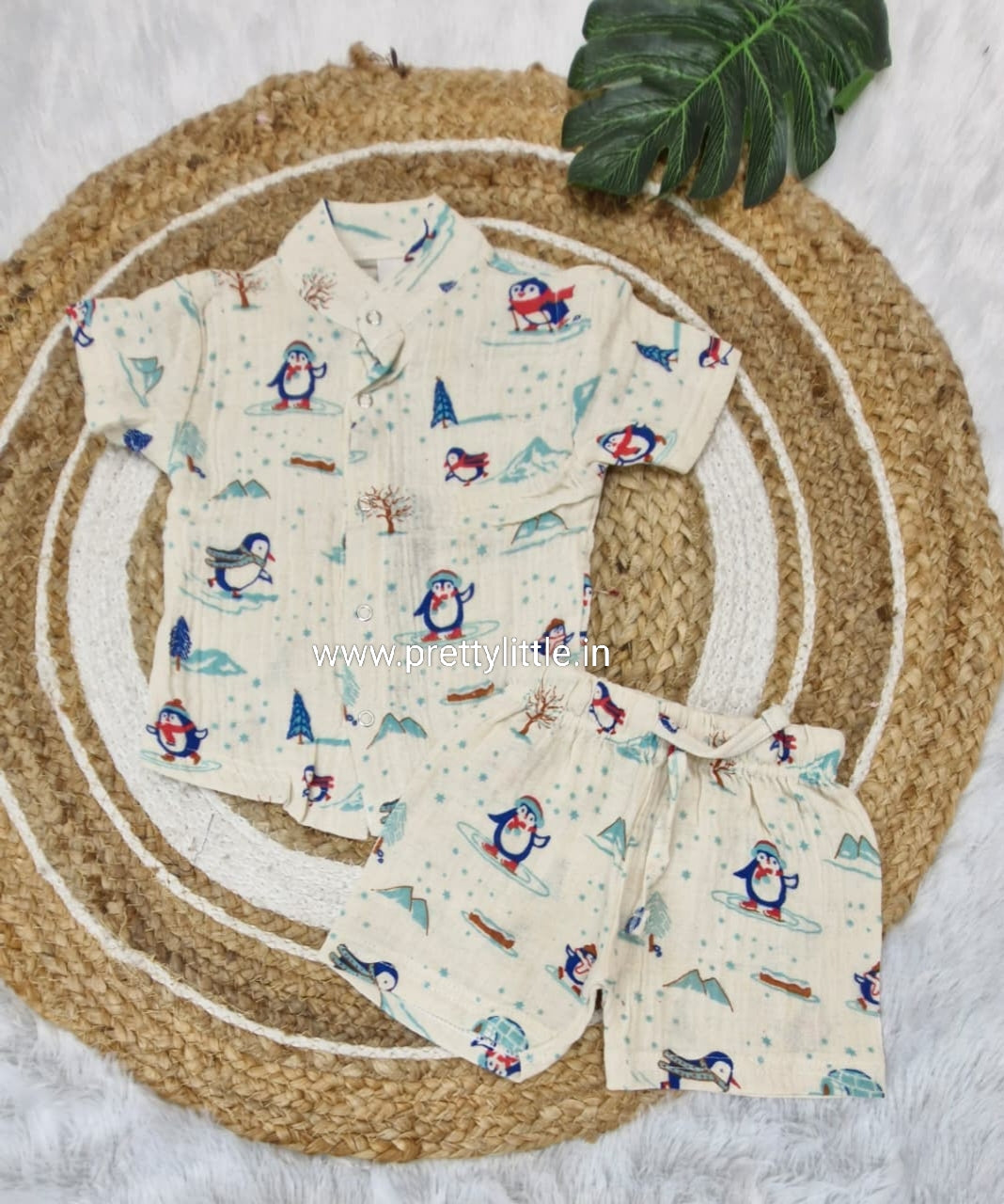 CloudSoft Muslin Co-ord Set – Ultra-Soft Baby Wear (0–3 Years)