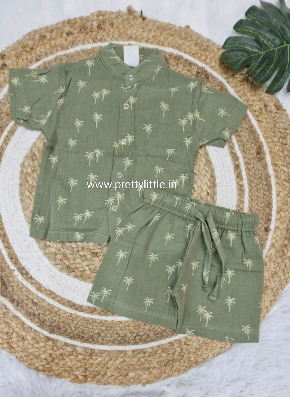 CloudSoft Muslin Co-ord Set – Ultra-Soft Baby Wear (0–3 Years)