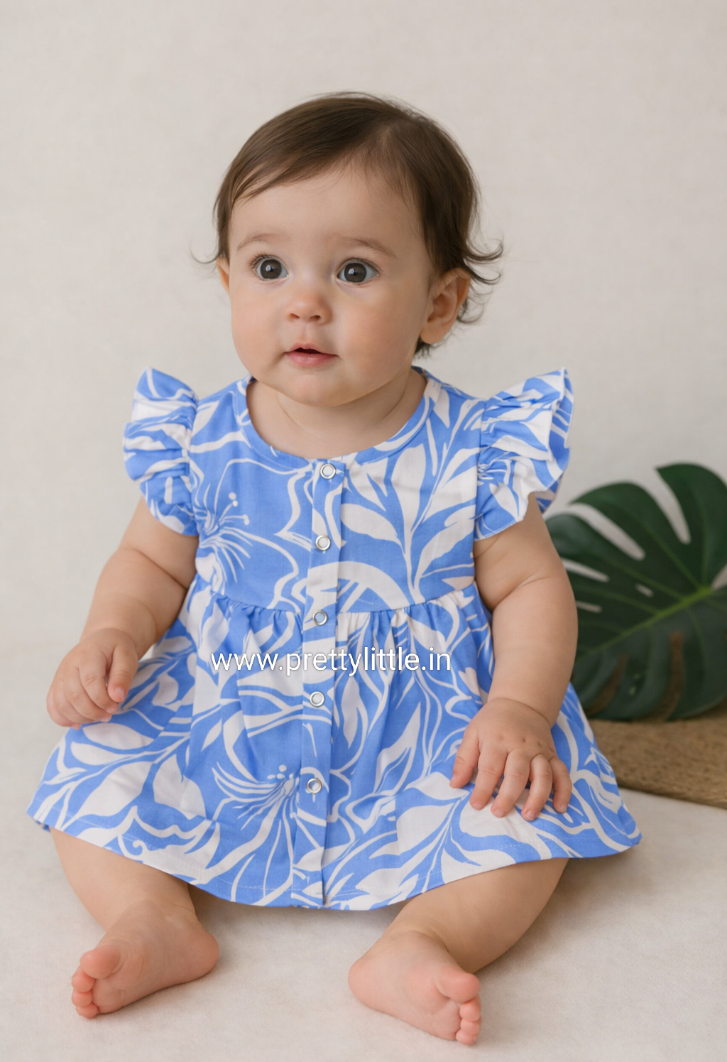Pretty Little cloud  Muslin Baby Frock | 0–2 Years | Soft & Breathable