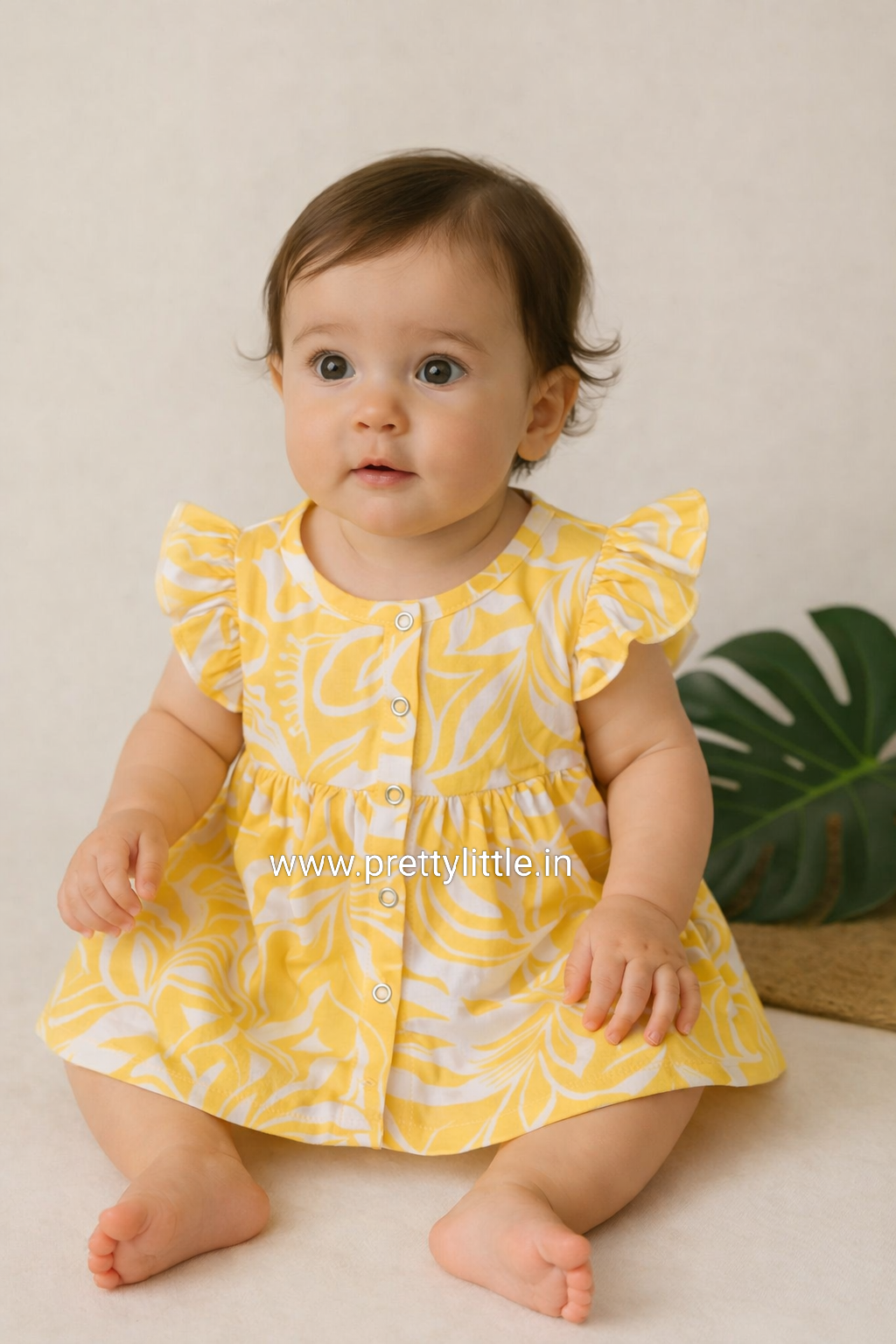 Pretty Little cloud  Muslin Baby Frock | 0–2 Years | Soft & Breathable