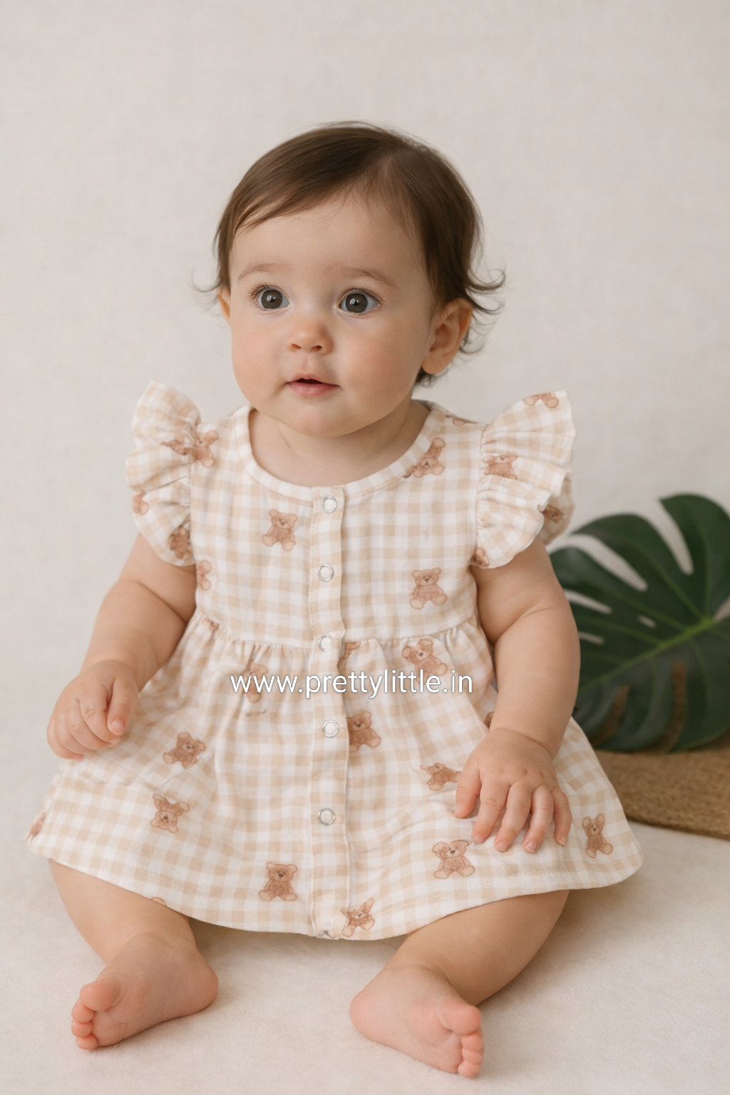 Pretty Little cloud  Muslin Baby Frock | 0–2 Years | Soft & Breathable