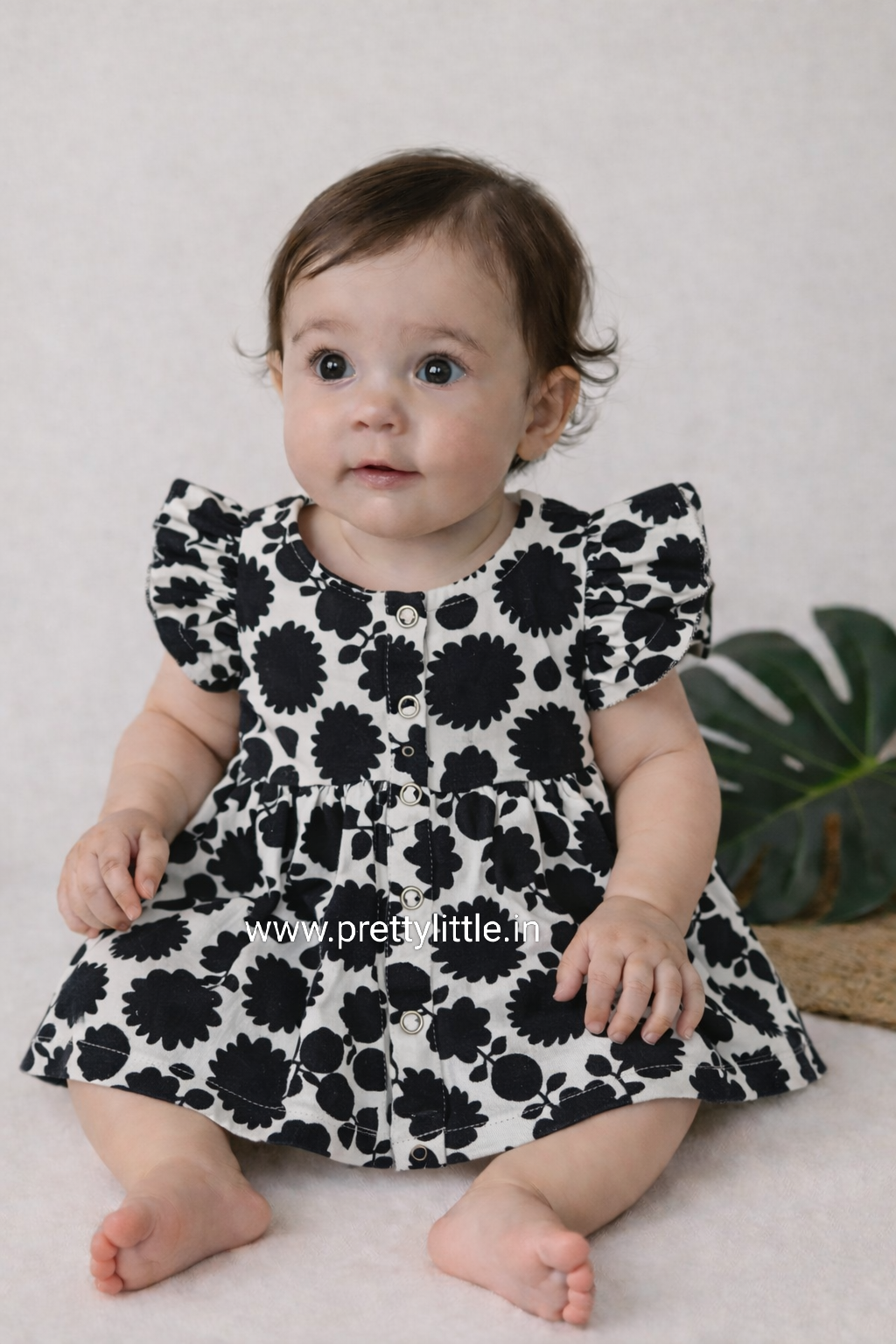 Pretty Little cloud  Muslin Baby Frock | 0–2 Years | Soft & Breathable