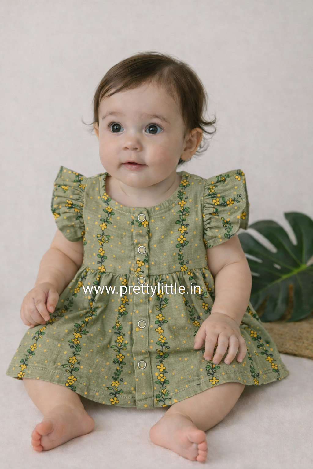 Pretty Little cloud  Muslin Baby Frock | 0–2 Years | Soft & Breathable