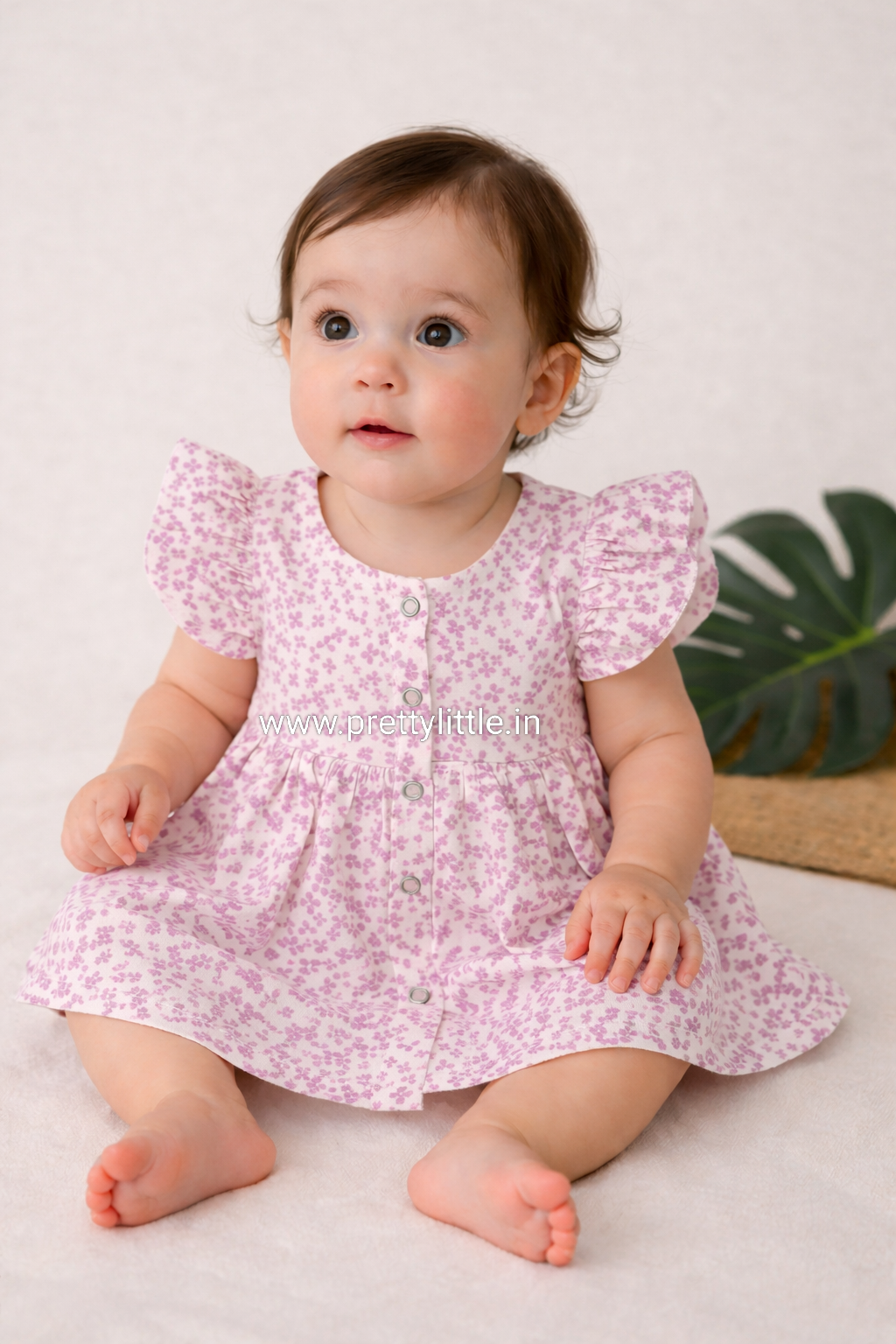 Pretty Little cloud  Muslin Baby Frock | 0–2 Years | Soft & Breathable
