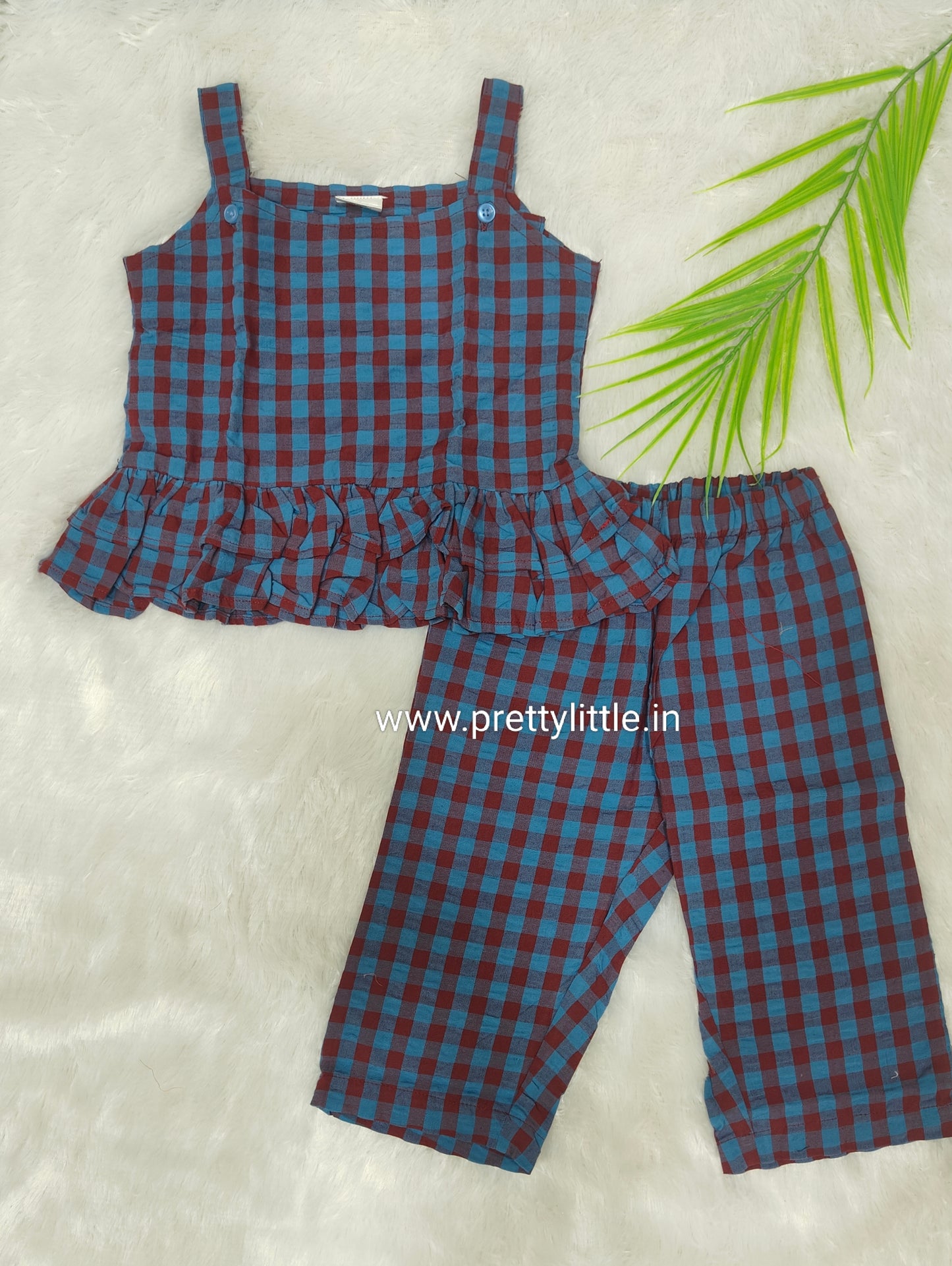 Coral Kiss Comfy & Cute Baby Girl Summer Set | Muslin Cotton Co-Ord