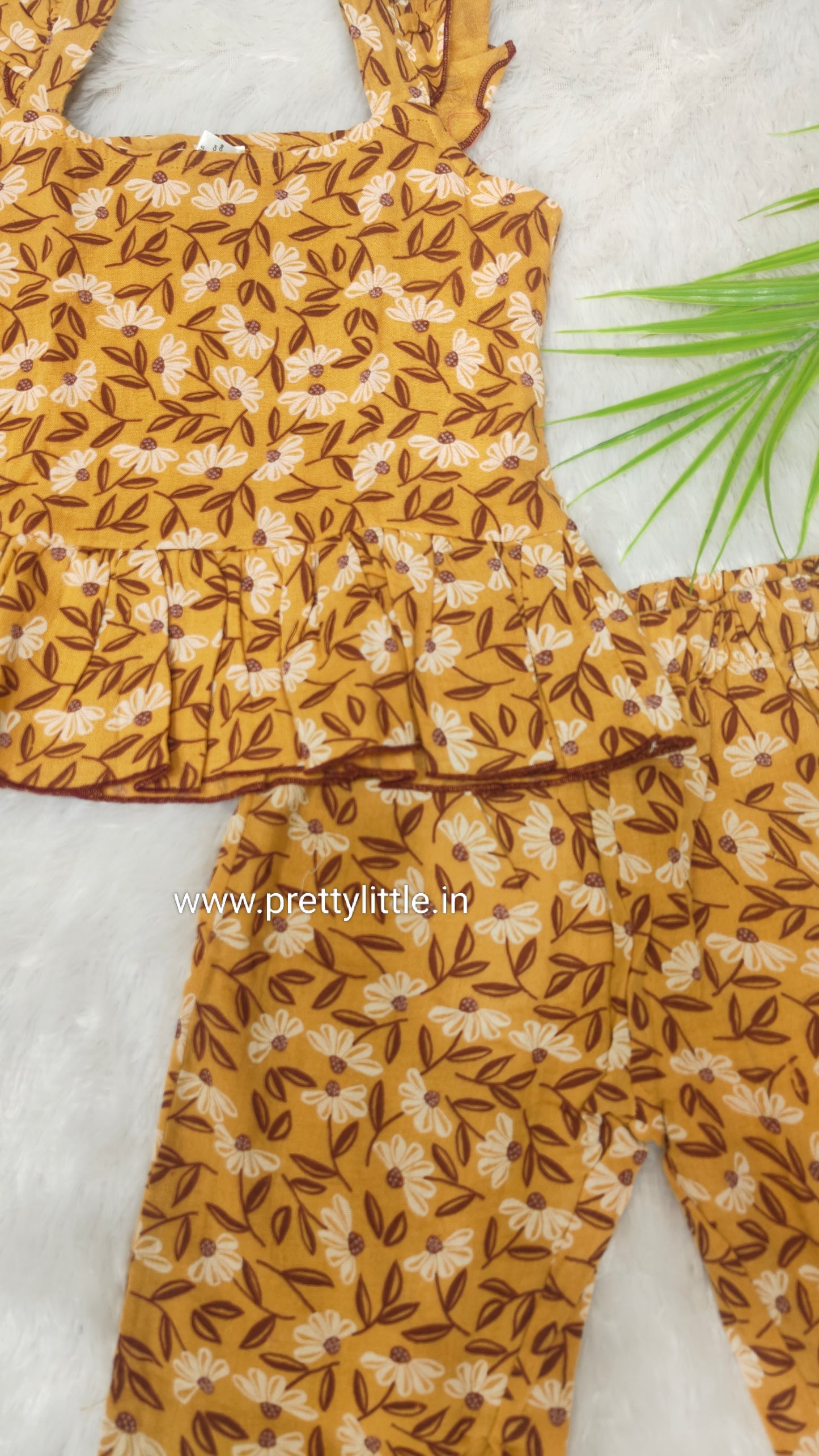 Coral Kiss Comfy & Cute Baby Girl Summer Set | Muslin Cotton Co-Ord